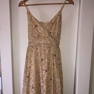 Max Studio Cream and Floral Dress